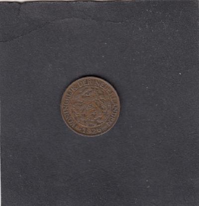 Beschrijving: 1 Cent WILHELMINA 